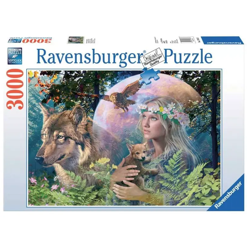 Puzzle Loups au Clair de Lune - 3000 pièces