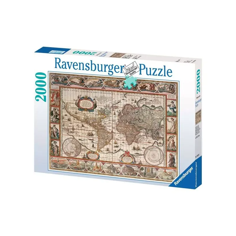 Puzzle Mappemonde 1650 - 2000 pièces