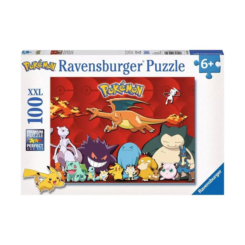Puzzle Pokémon : Mes Pokémon Préférés - 100 pièces XXL