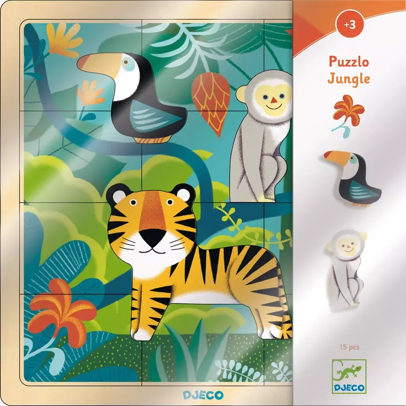 Puzzle Puzzlo Jungle - 15 pièces