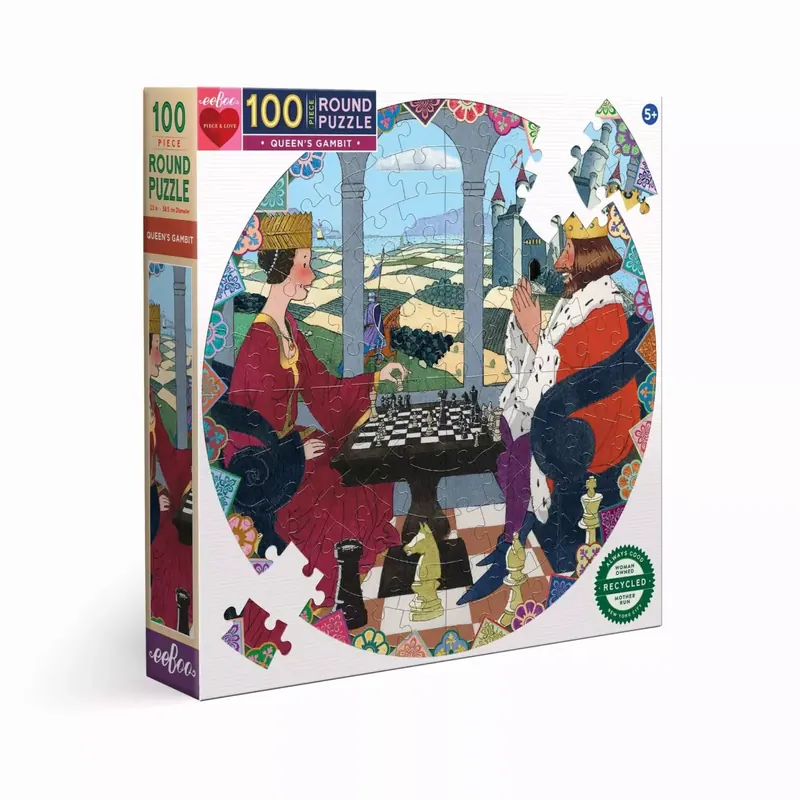 Puzzle Rond Gambit de la Reine - 100 pièces