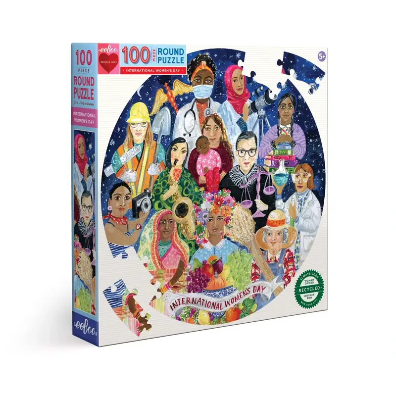 Puzzle Rond Journée de la Femme - 100 pièces