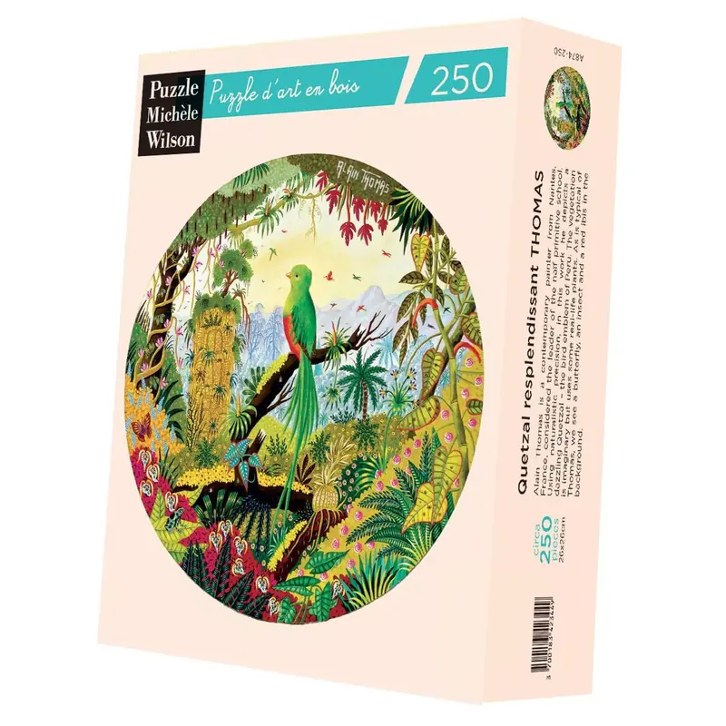 Puzzle Rond Quetzal Resplendissant - 250 pièces