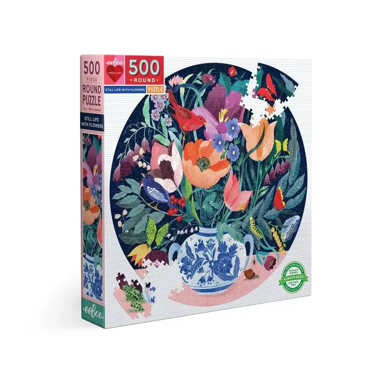Puzzle Rond Still Life with Flowers - 500 pièces