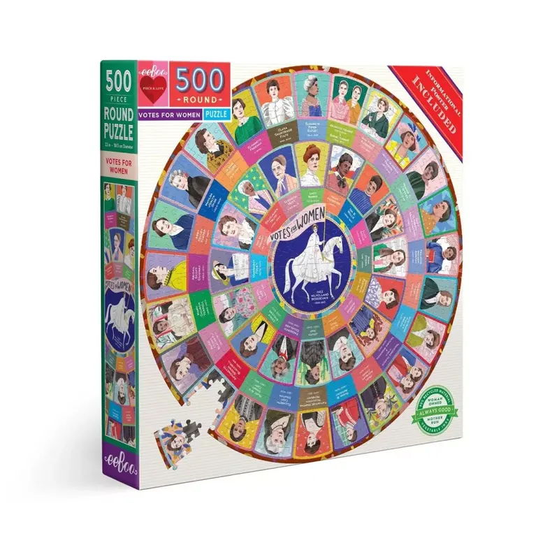 Puzzle Rond Votes for Women - 500 pièces