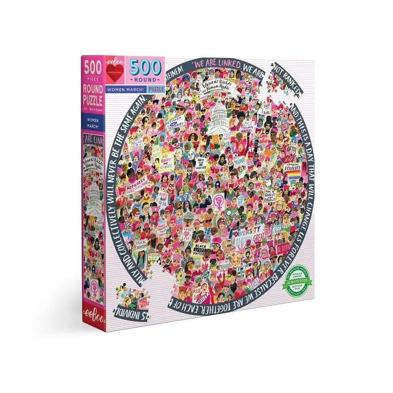 Puzzle Rond Women March - 500 pièces