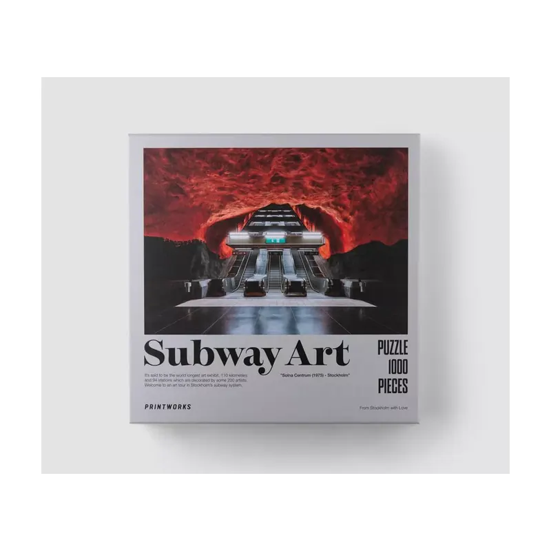 Puzzle Stockholm Subway Art Fire - 1000 pièces