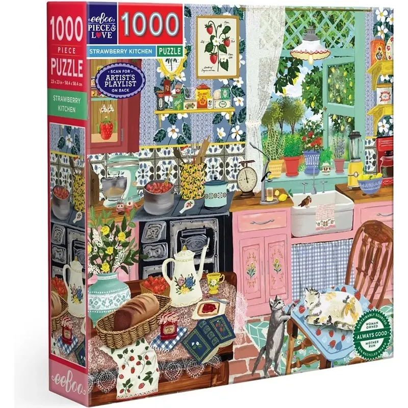 Puzzle Strawberry Kitchen - 1000 pièces
