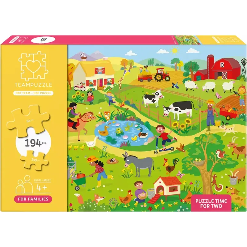 Puzzle Teampuzzle : À la ferme - 194 pièces