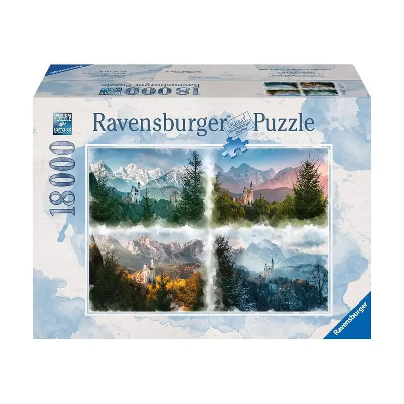 Puzzle Un Château au fil des Saisons - 18000 pièces