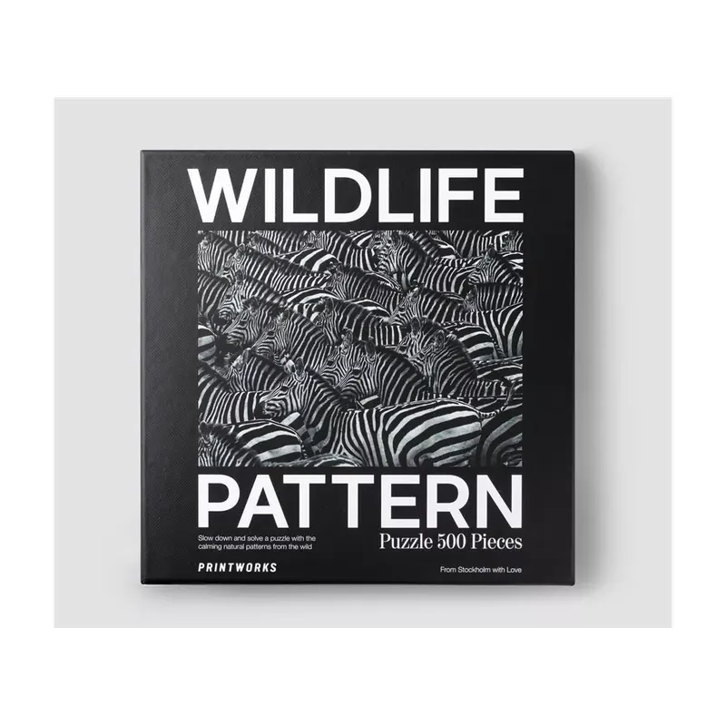 Puzzle Wildlife Pattern Zèbre - 500 pièces