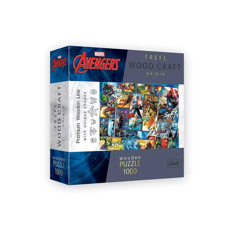Puzzle Wood Craft Marvel Comics - 1000 pièces