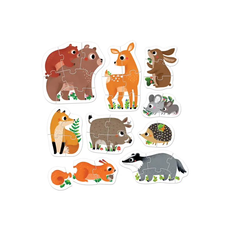 Puzzles Évolutifs - Animaux de la Forêt Banana Panda