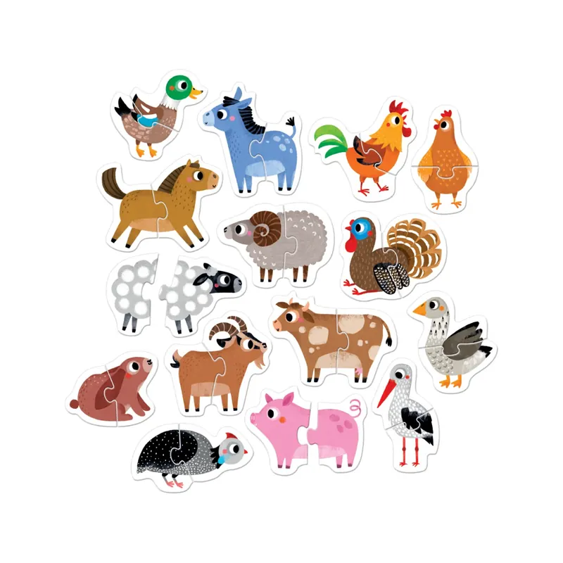 Puzzles Progressifs - Animaux de la Ferme Banana panda