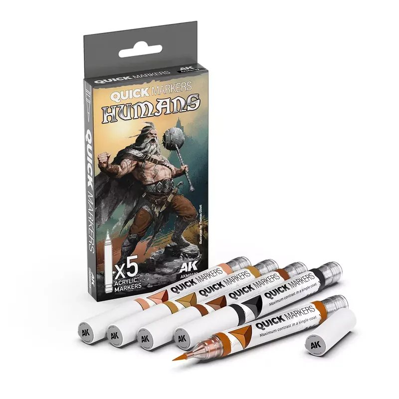 Quick Markers AK Interactive : Humans Set