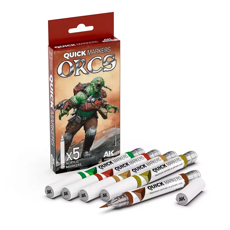 Quick Markers AK Interactive : Orcs Set