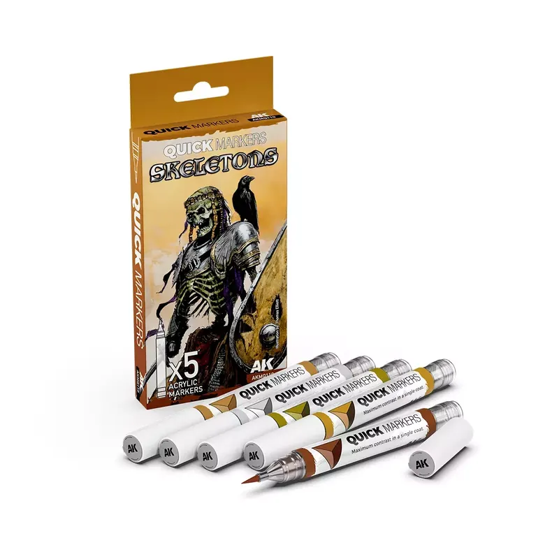 Quick Markers AK Interactive : Skeletons Set