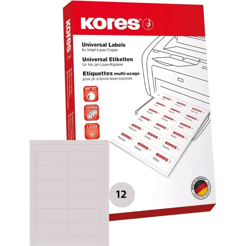 RADEX Etiquettes universelles - détachable - 97 x 42 -3mm -