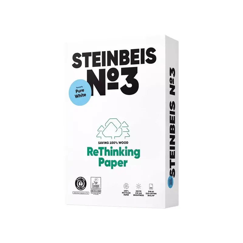 Ramette papier recyclé Steinbeis Pure White grande quantité
