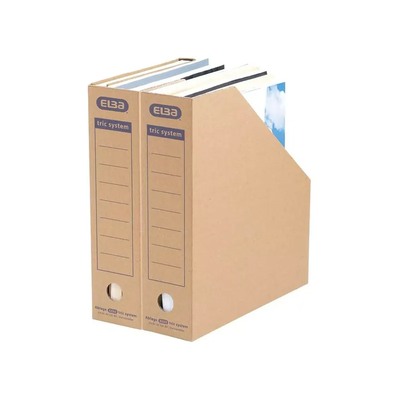 Range-revue carton ondulé recyclé, A4, naturel