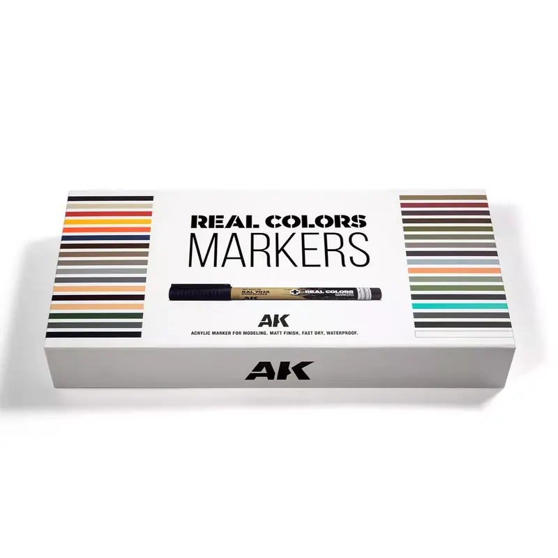 Real Colors Markers Set : Special Box 34 Couleurs - AK Interactive