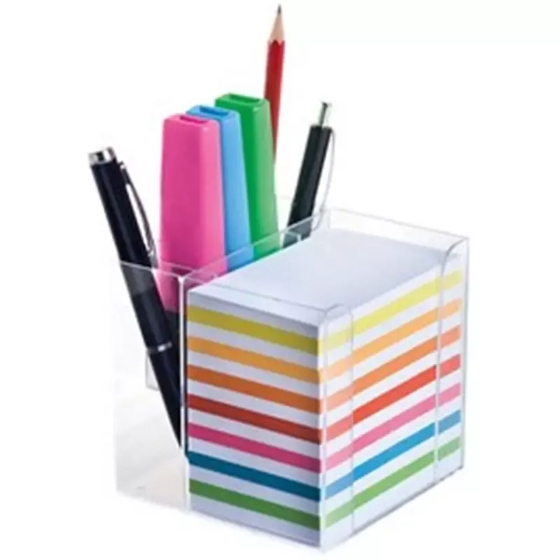 Recharge papier pour bloc cube 700 feuilles blanches et colorées, non encollées