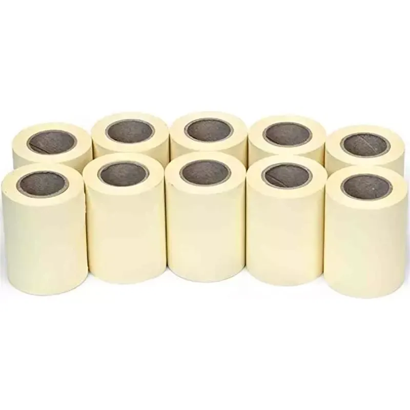 Recharge pour dévidoir de notes adhésives 60 mm × 10 m jaune pastel (lot de 10)