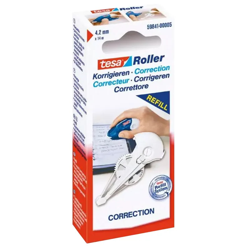 Recharge pour roller de correction tesa «ecoLogo»