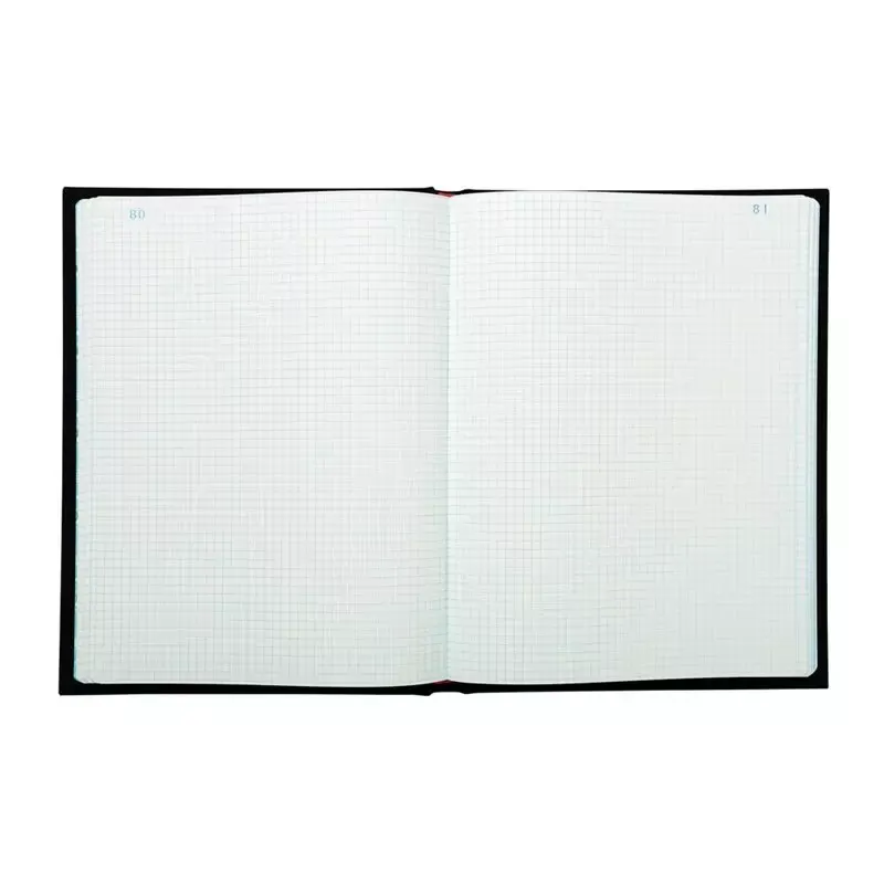 Registre Exacompta quadrillé 5x5 folioté 320 x 250 mm, 300 pages, noir