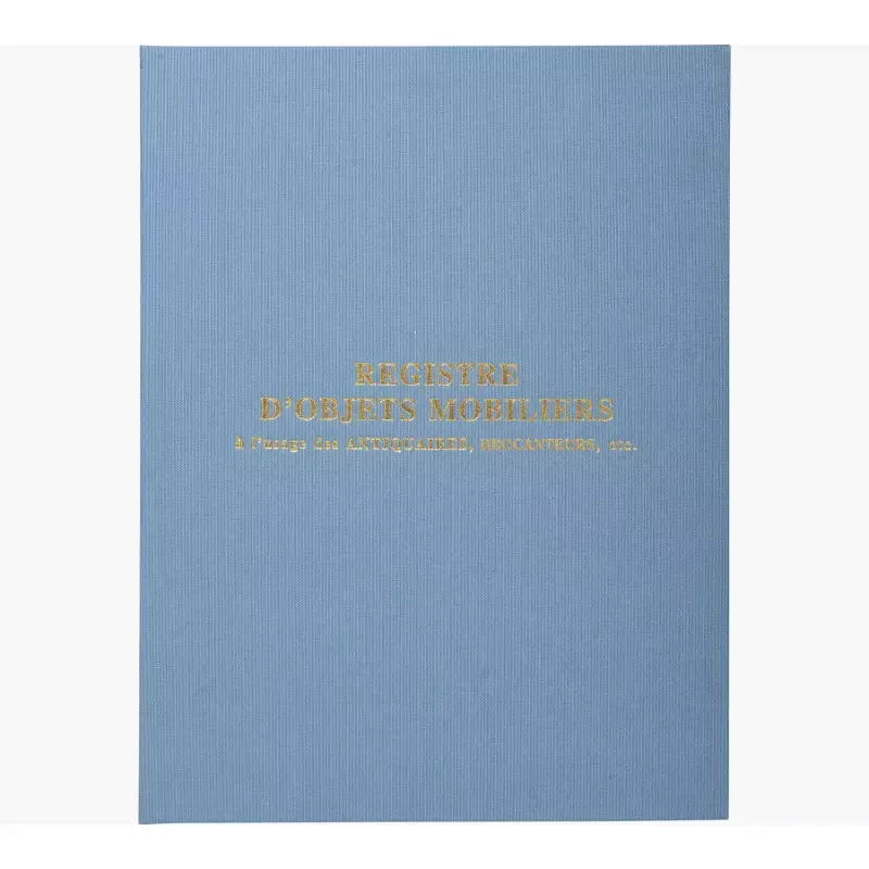 Registre Objets Mobiliers Exacompta 32x24 cm - 100 pages - Brocanteurs & Antiquaires