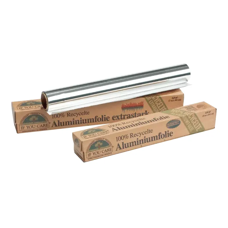 Rouleau de feuille d'aluminium recyclé « IF YOU CARE »