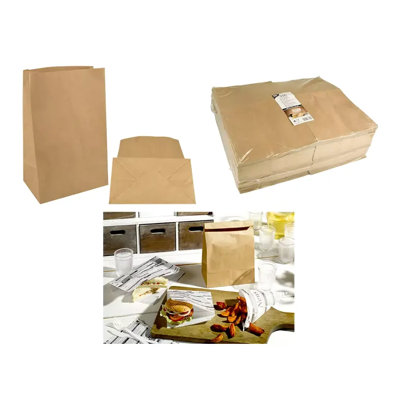 Sac à fond plat papier kraft