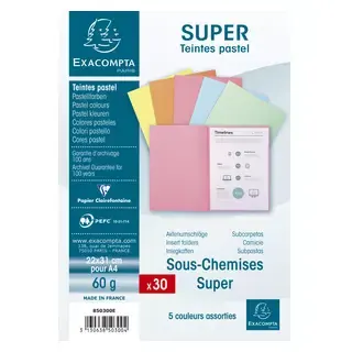 Sous-chemises papier recyclé