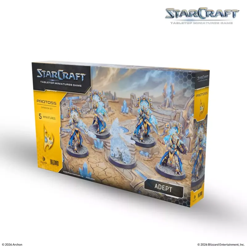 StarCraft - Tabletop Miniatures Game - Adept - Protoss Expansion Set - Version Anglaise