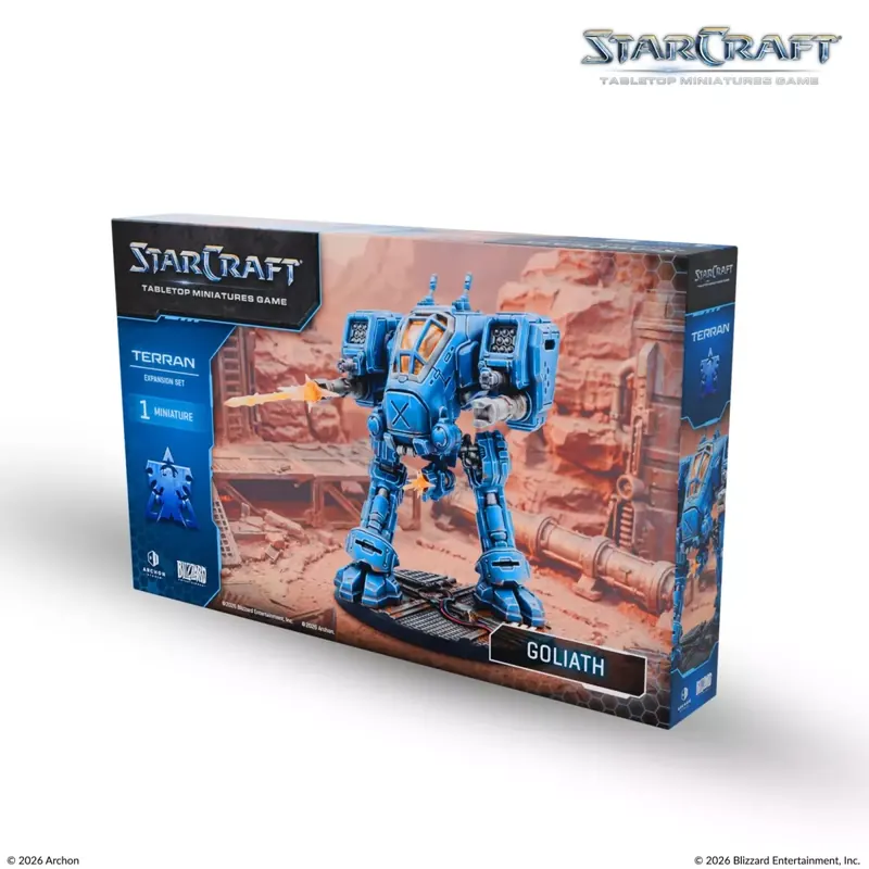StarCraft - Tabletop Miniatures Game - Goliath - Terran Expansion Set - Version Anglaise