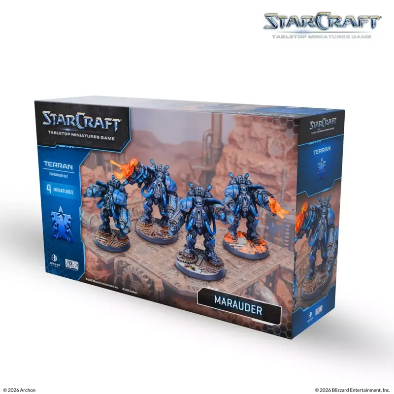 StarCraft - Tabletop Miniatures Game - Marauder - Terran Expansion Set - Version Anglaise