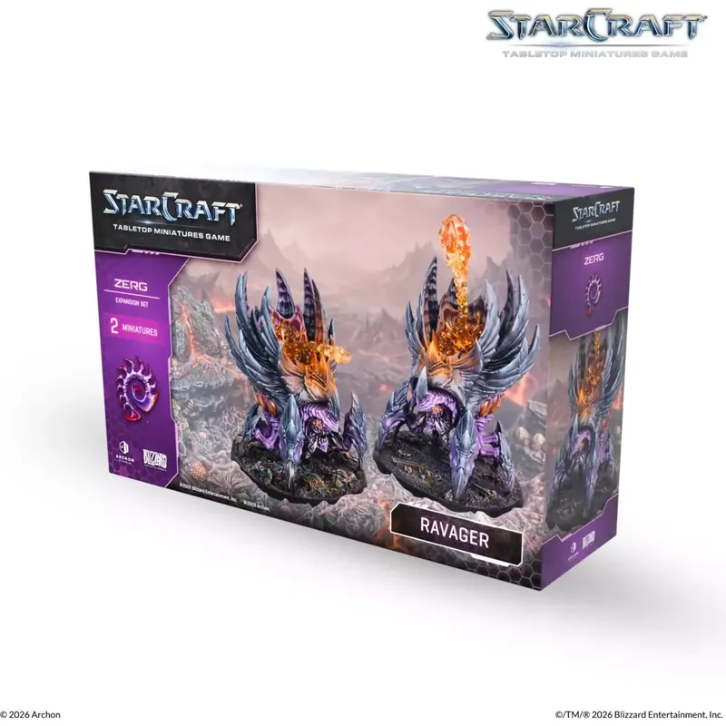StarCraft - Tabletop Miniatures Game - Ravager - Zerg Expansion Set - Version Anglaise