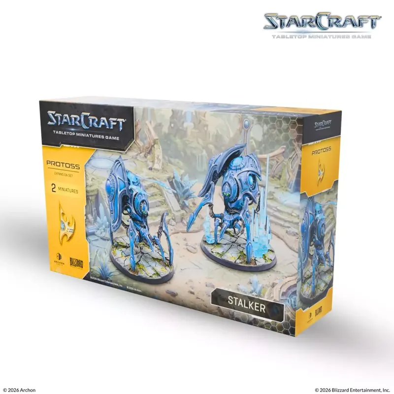 StarCraft - Tabletop Miniatures Game - Stalker - Protoss Expansion Set - Version Anglaise