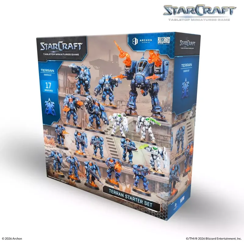 StarCraft - Tabletop Miniatures Game : Terran Starter Set - Version Anglaise