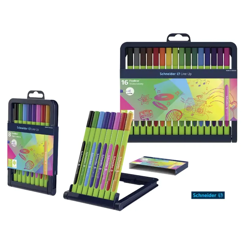 Stylos-feutres à pointe fine Schneider « Line-Up » en assortiment