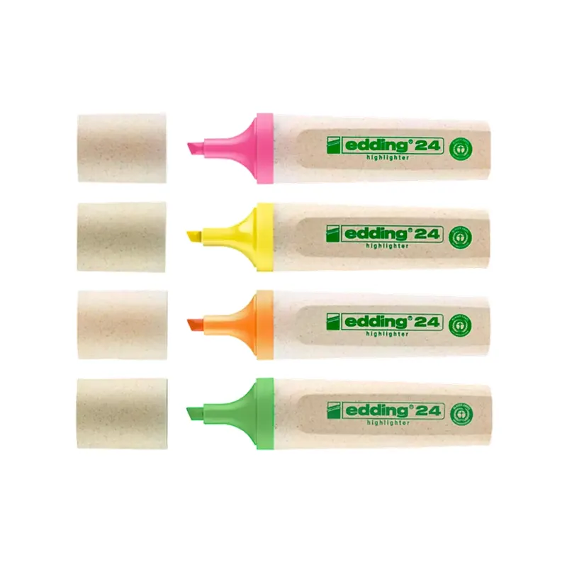 Surligneur Edding, assortiment 4 couleurs