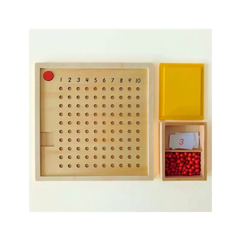 Table de Multiplication Montessori avec Perles