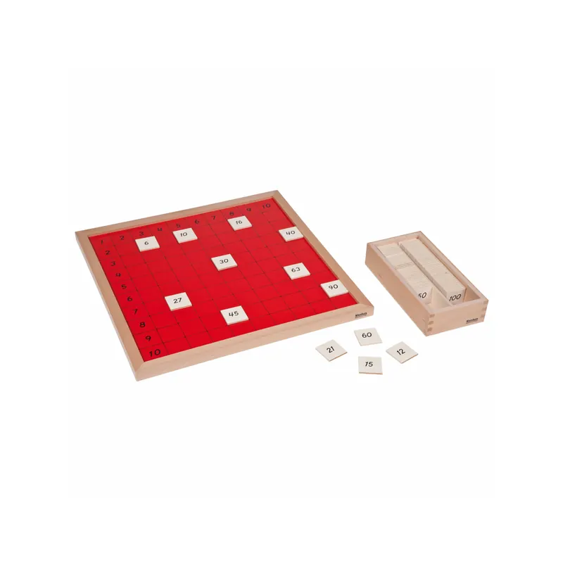 Tableau de Pythagore Montessori Nienhuis