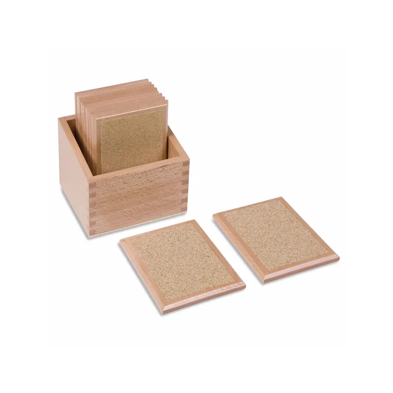 Tablettes de gradation toucher rugueux Montessori - Nienhuis 001400