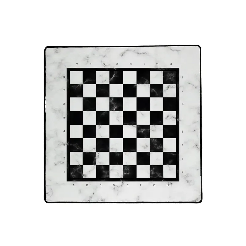 Tapis de jeu - Échecs Marbre Blanc (40 x 40 cm)