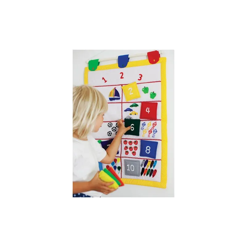 Toise en tissu de numération - Apprendre à compter de jusqu'à 10