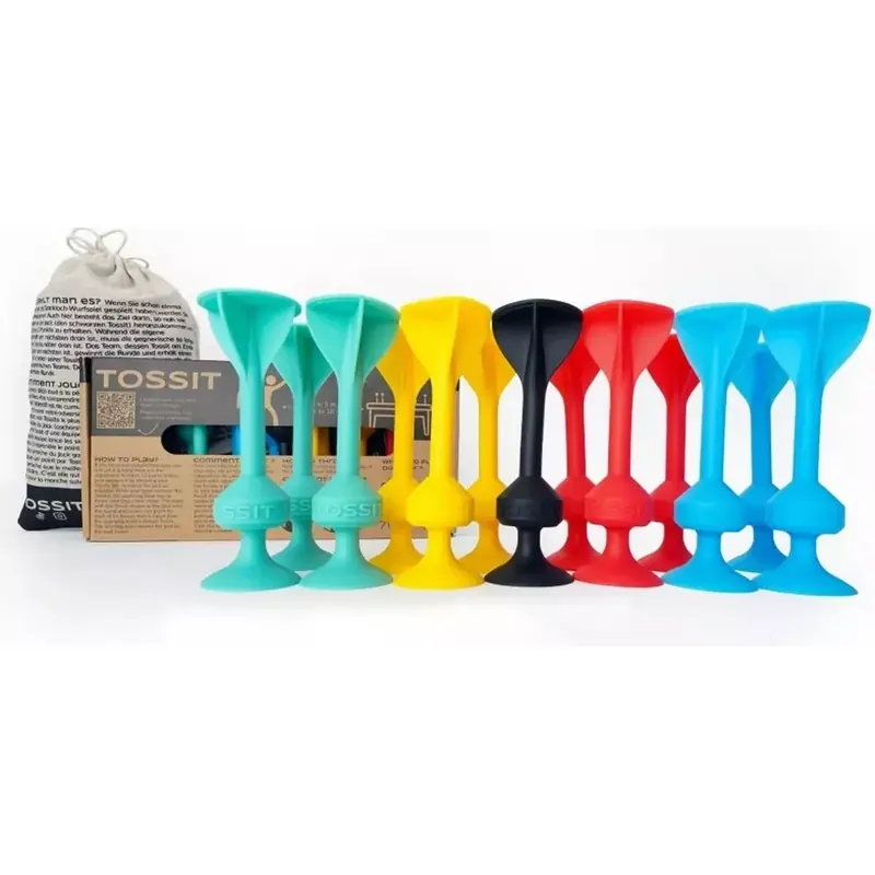 Tossit Pack Famille : Rouge - Cyan - Bleu - Jaune