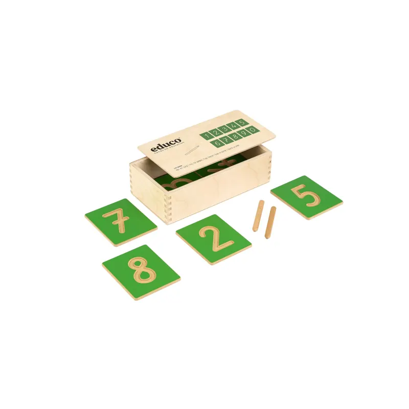 Tracer les Nombres - Jeu Sensoriel Montessori pour Apprendre les Chiffres