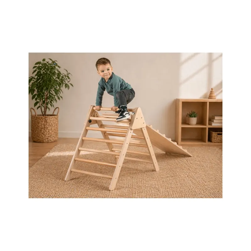 Triangle de Pikler Pliable – Développement Moteur et Éveil Ludique