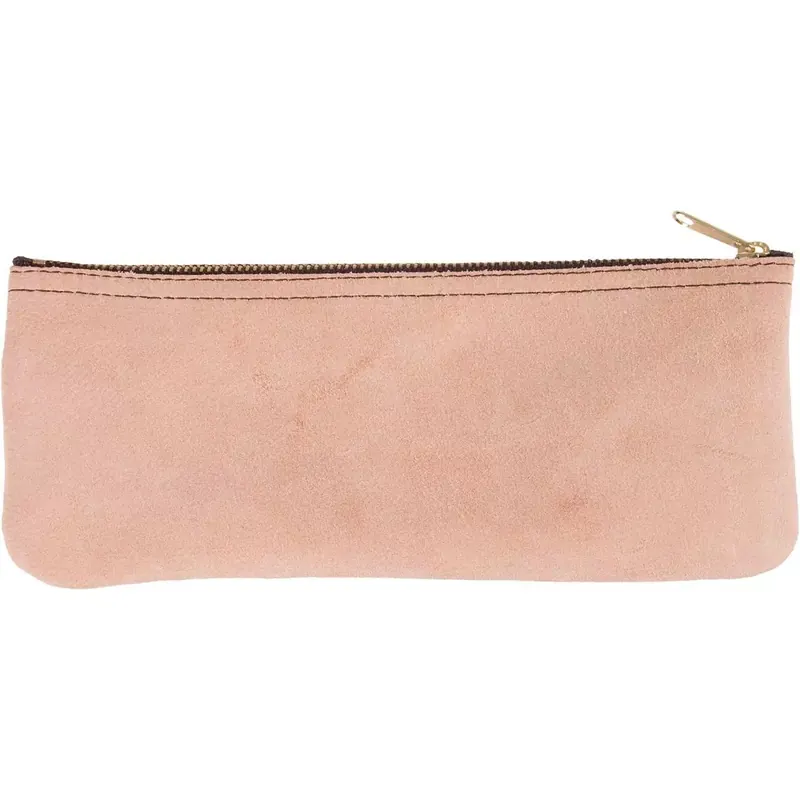 Trousse cuir naturel